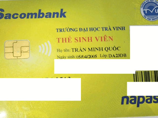 Tìm người thất lạc thẻ sinh viên tên Trần Minh Quốc